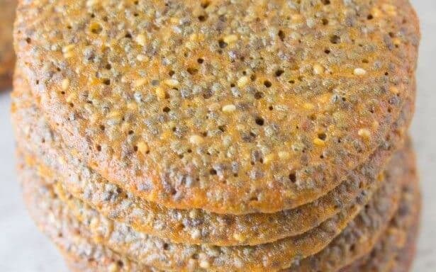 Chia Seed Wafer Cookies 
