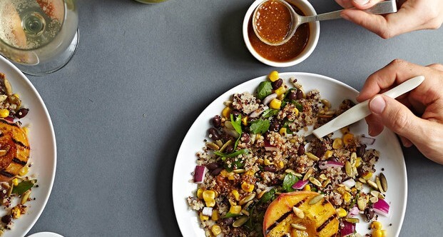 Quinoa salad with Chia Chipotle Dressing 