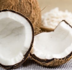 Coconut halved 