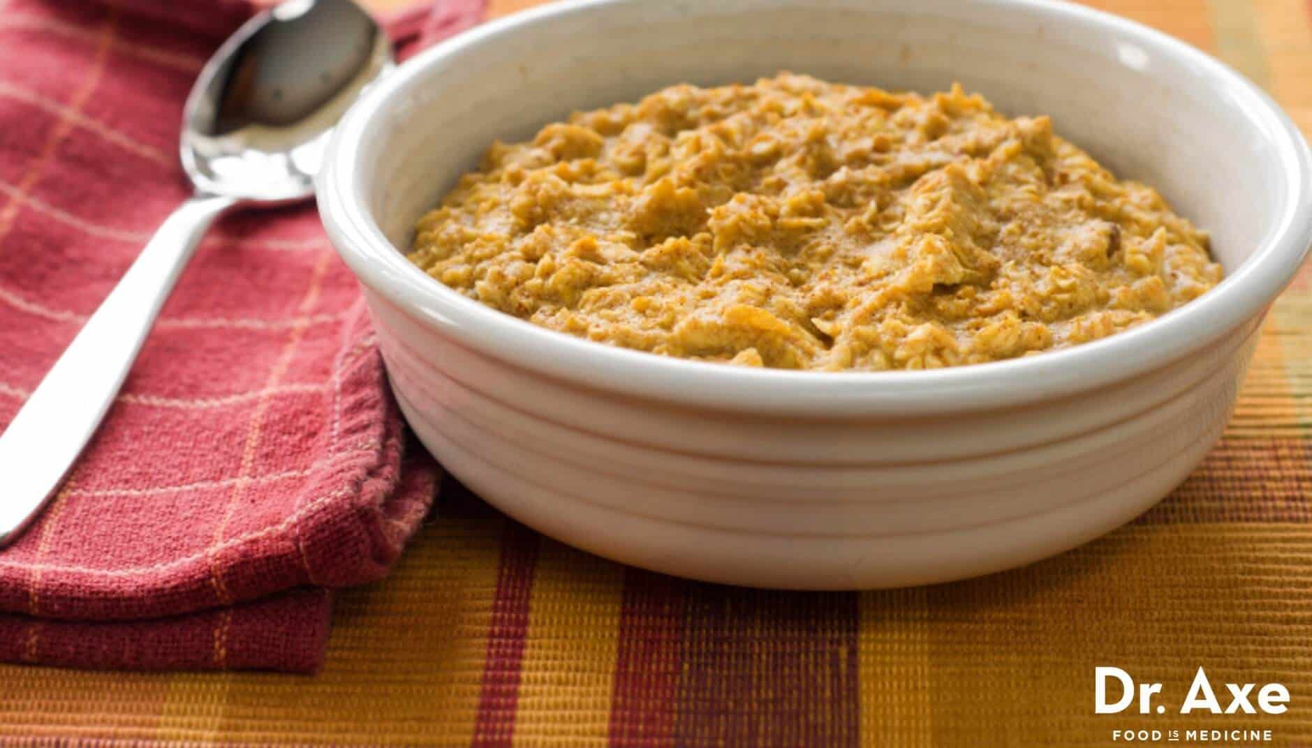 Pumpkin Pie Oatmeal, Dr. Axe Recipes