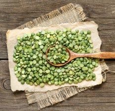 Raw dried Split Peas