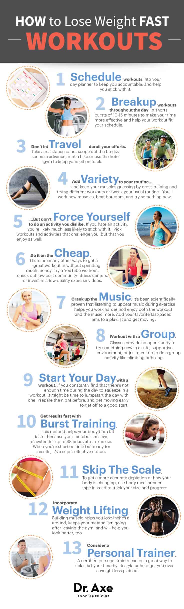Secrets Workout List Lose Weight Fast Infographic 