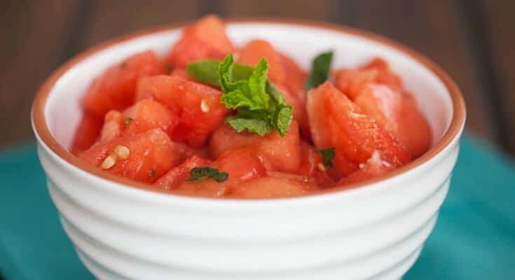 Mint Watermelon Salad Recipe