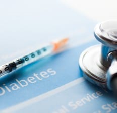 Stethoscope and diabetes 