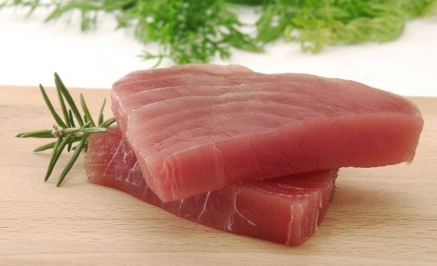 Raw Tuna steaks 