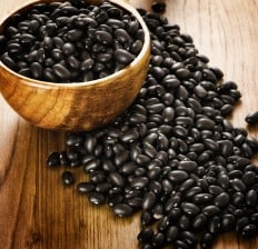 raw black beans
