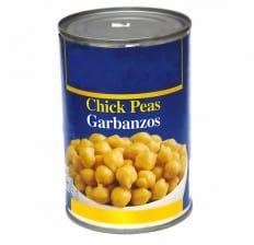 canned chick peas