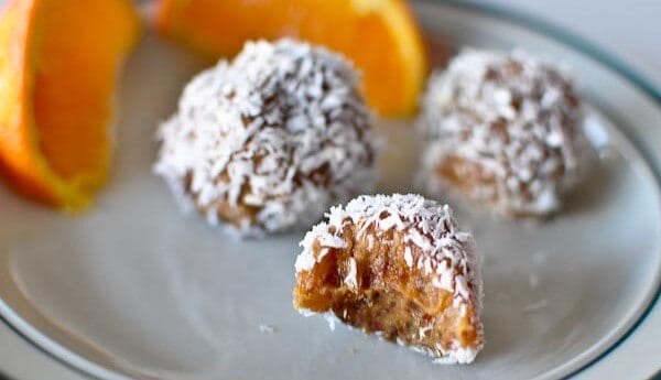 coconut orange date balls