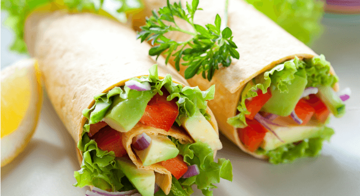 Avocado Salad Wrap Recipe