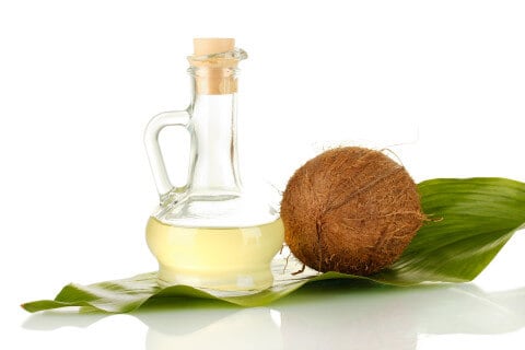 decanter with coconut oil
