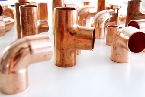 copper pipes
