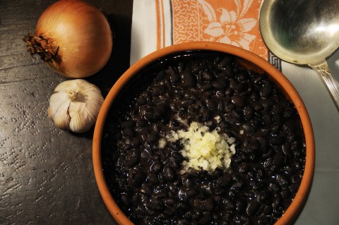 Cuban Black Beans cooked