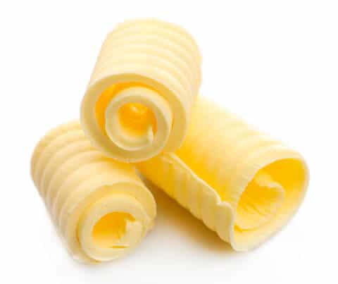 curls of fresh butter