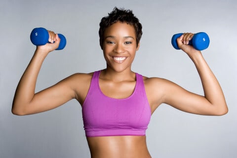 Black Woman Exercising