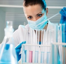scientist working in laboratory