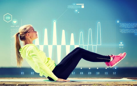 healthy weight, Woman exercising