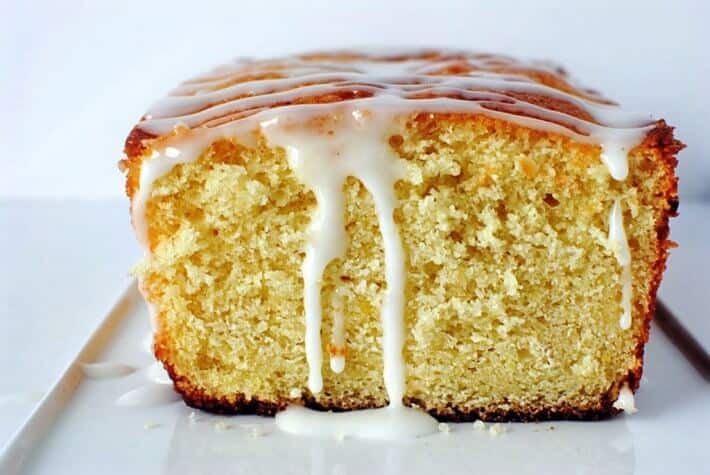 Paleo Lemon Bread with Lemon Glaze 