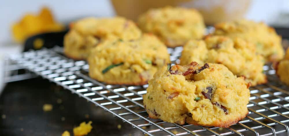 Pumpkin Bacon Chive Biscuits