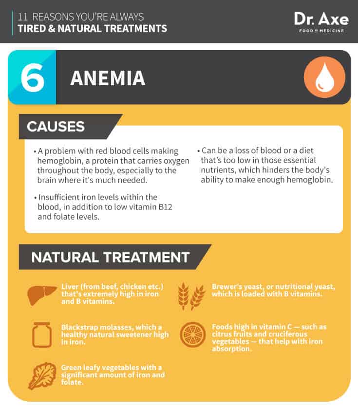 Always Tired and How to Fix it, Anemia Infographic