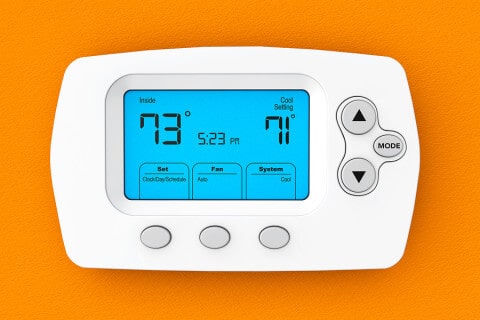 White Electric Thermostat