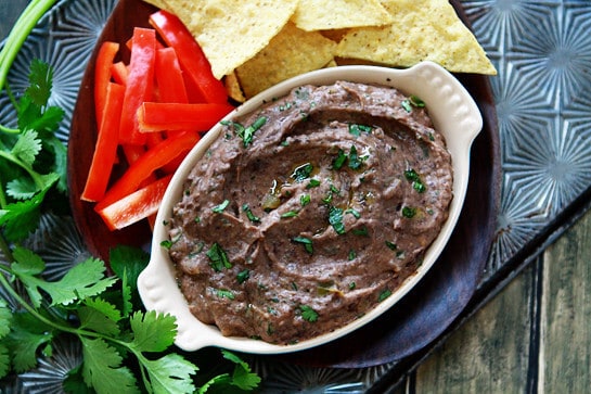 Black Bean Hummus with Lime and Cumin