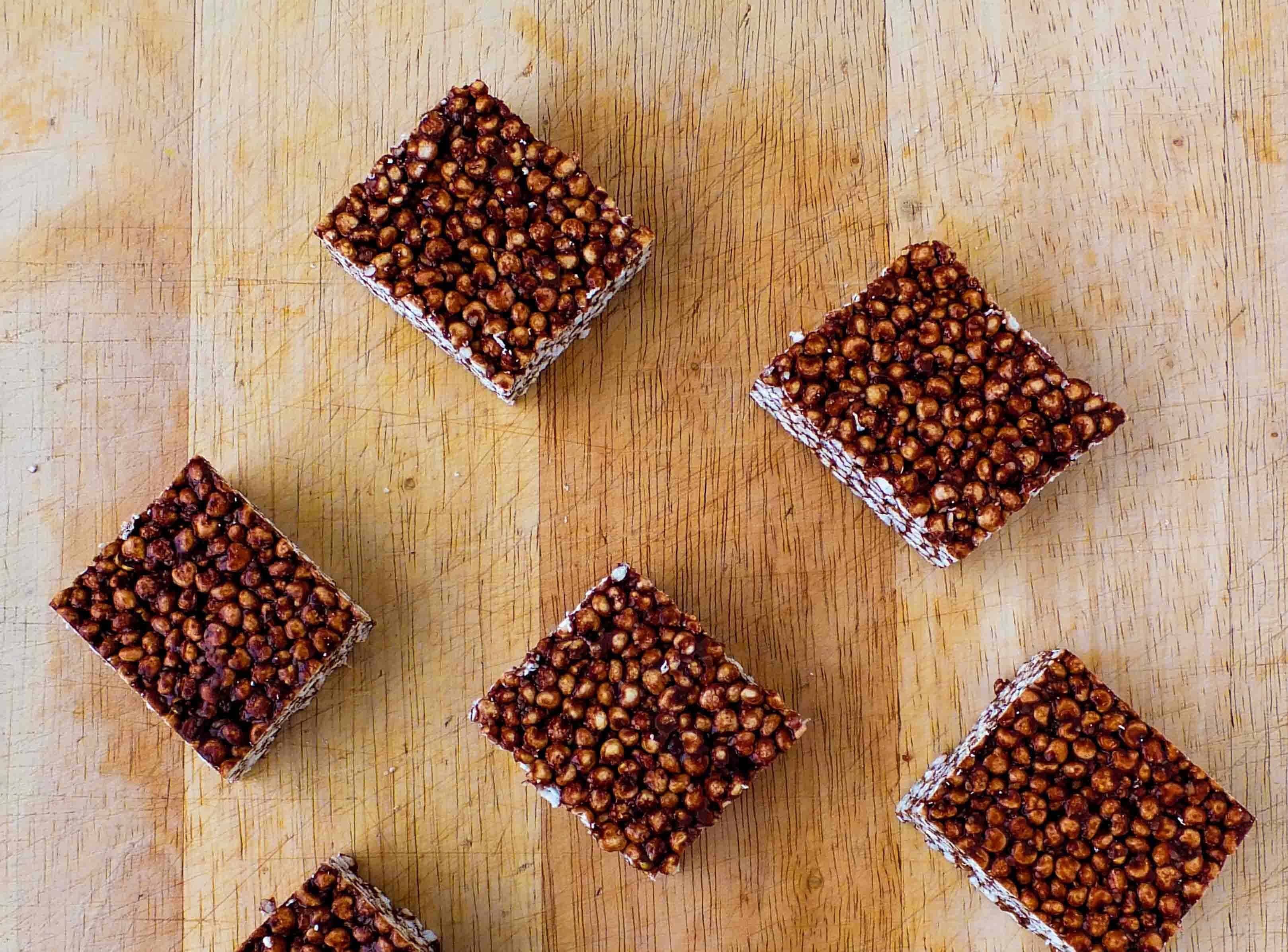 Choco-Nut Puffed Millet Squares