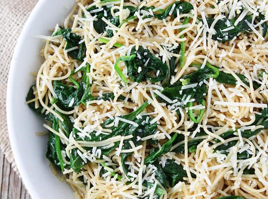 Spinach Parmesan Pasta