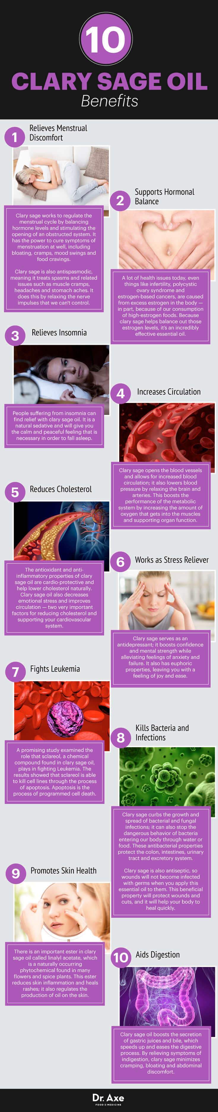 Clary sage oil benefits - Dr. Axe