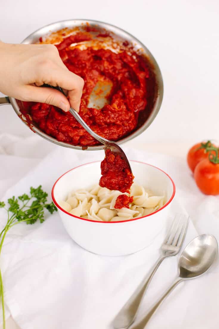 Homemade pasta sauce step 2 - Dr. Axe
