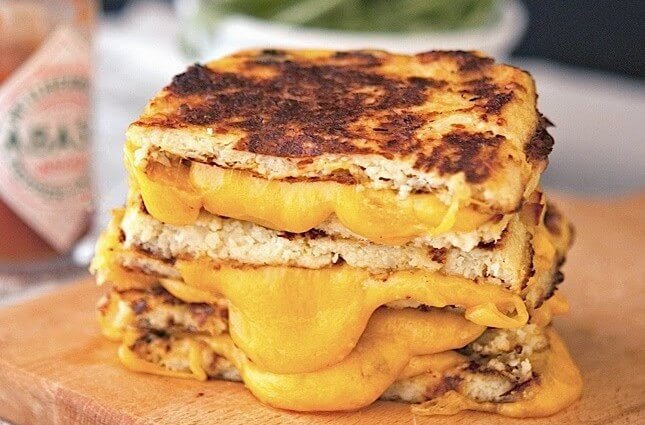 grilled cheese- Cauli Crust Grilled Cheese
