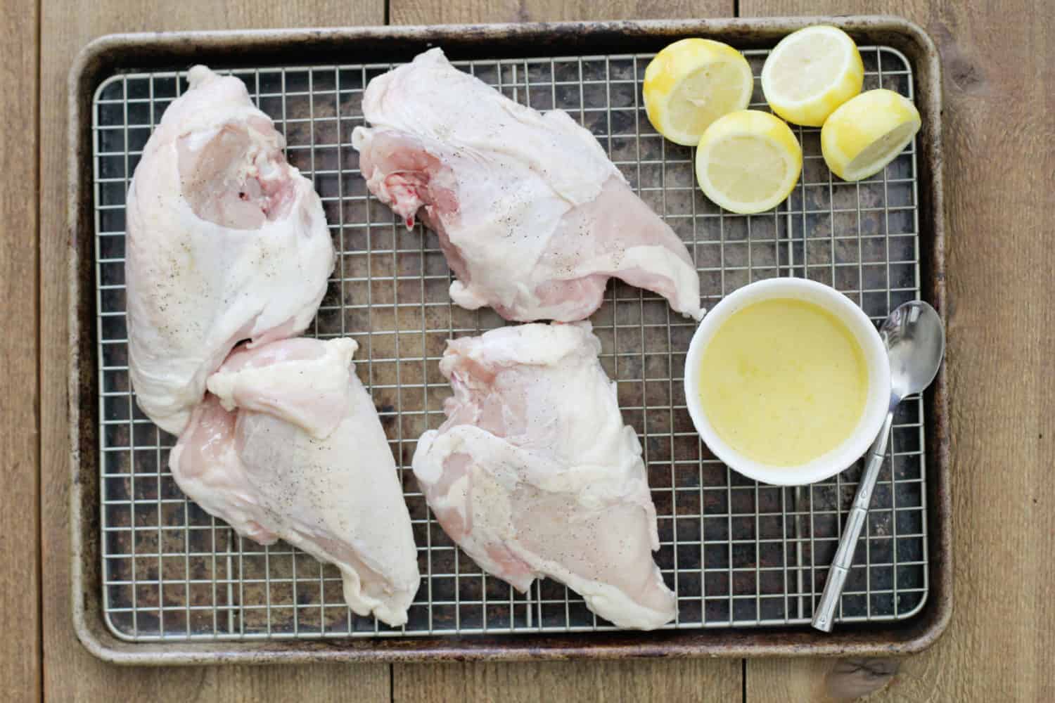 Garlic lemon chicken ingredients - Dr. Axe