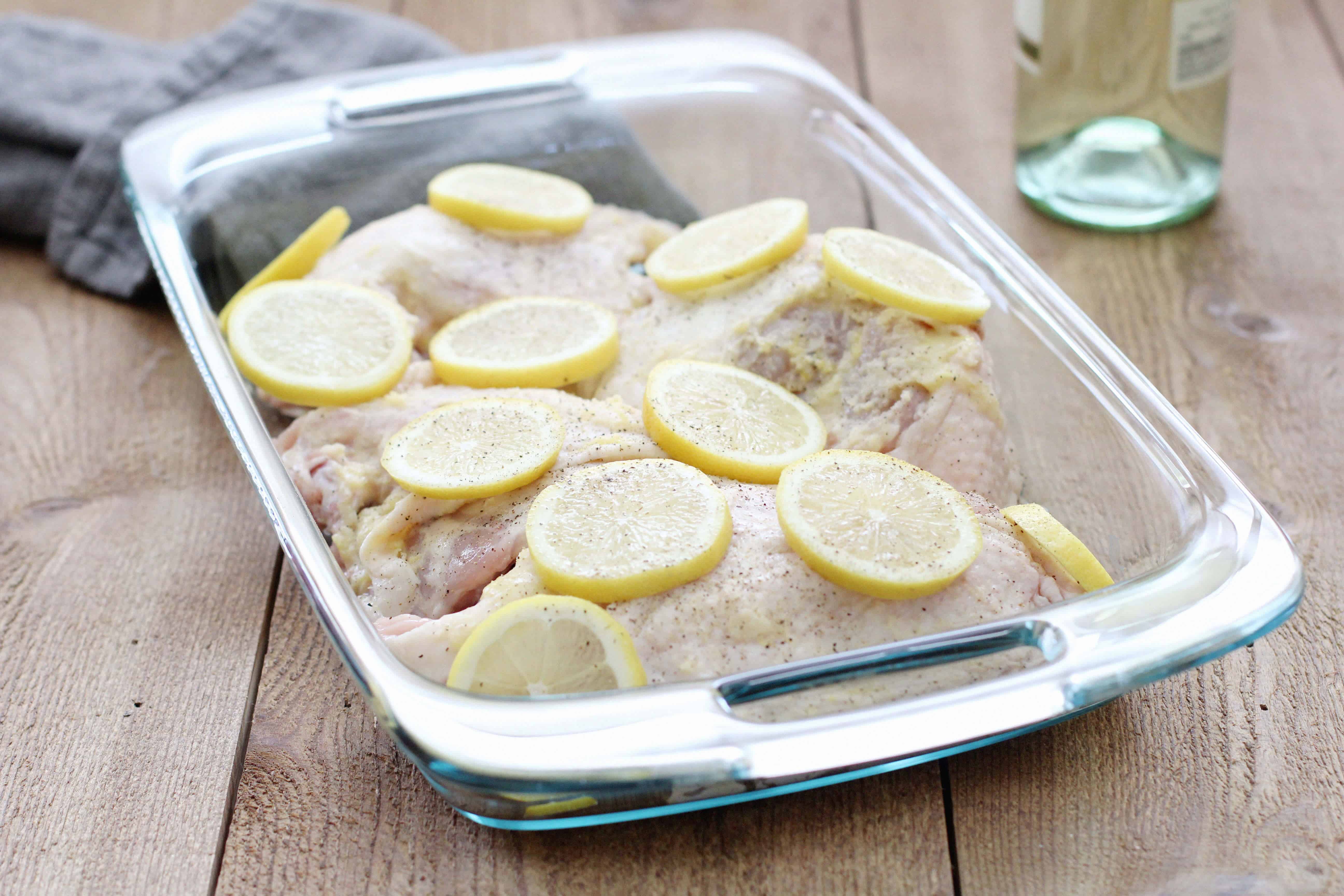Garlic lemon chicken step 1 - Dr. Axe