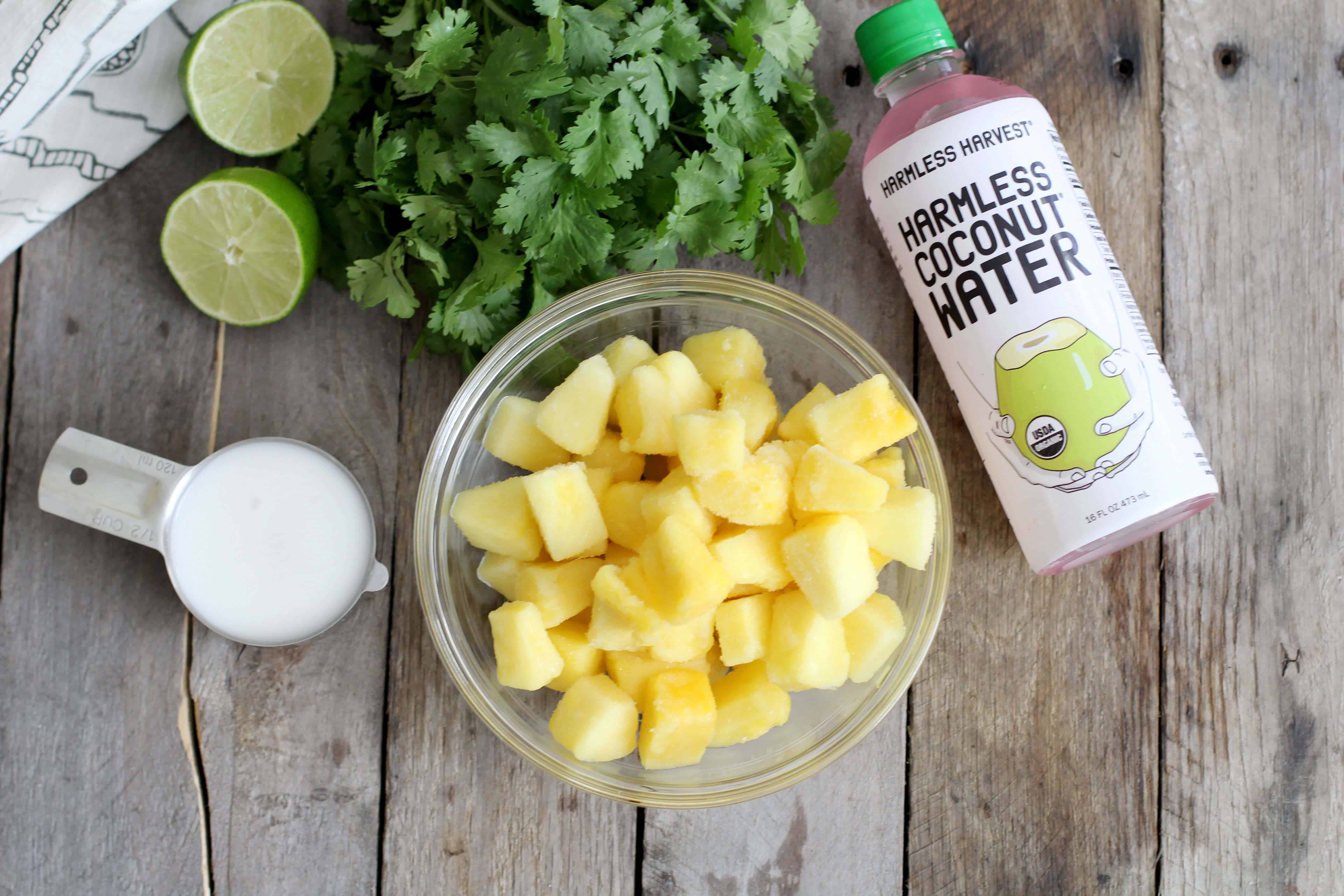 Pineapple smoothie ingredients - Dr. Axe