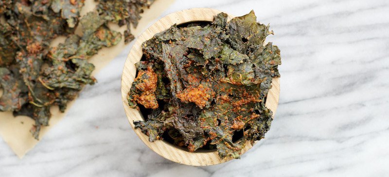 Spicy kale chips - Dr. Axe