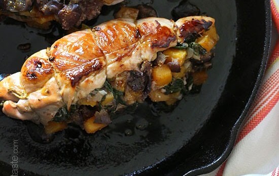 Stuffed Turkey Breasts with Butternut Squash and Figs