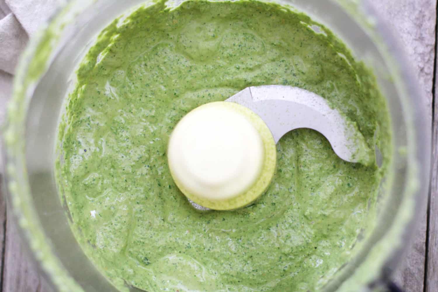 Vegan basil pesto step 2 - Dr. Axe