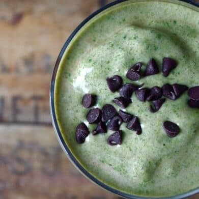 Mint Chocolate Green Protein Smoothie