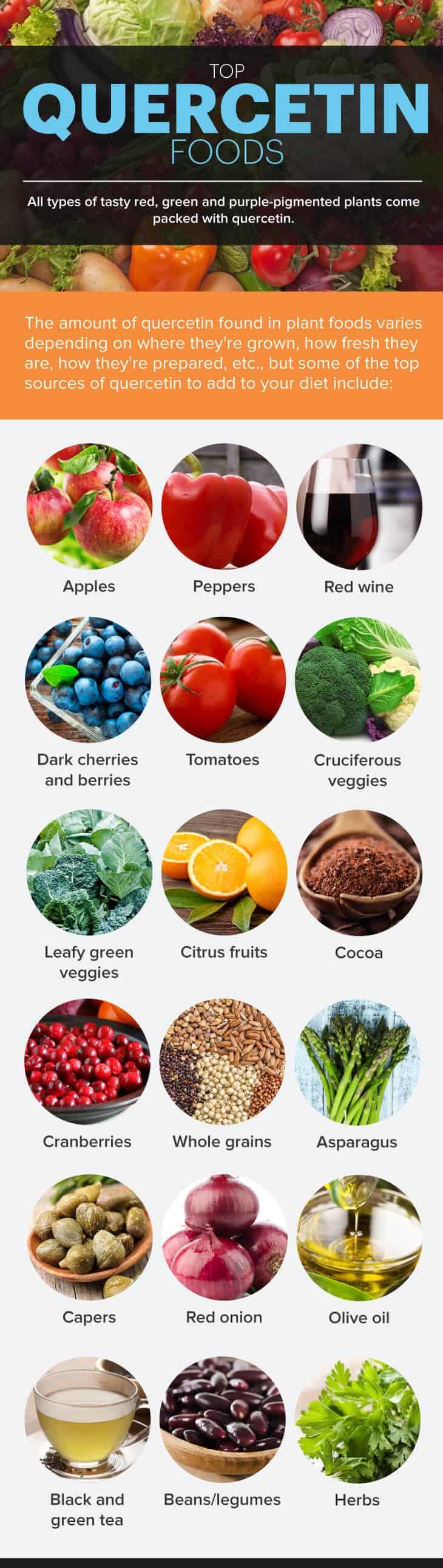 Quercetin rich foods