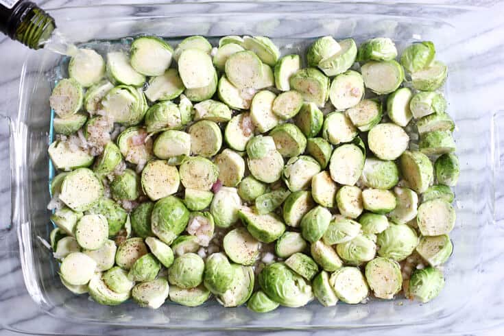 Roasted Brussels sprouts step 1 - Dr. Axe