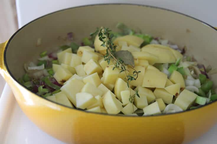Potato leek soup step 2 - Dr. Axe