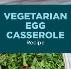 Vegetarian egg casserole - Dr. Axe