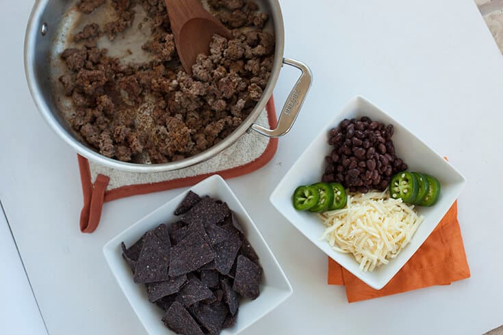 Double layer nachos ingredients - Dr. Axe