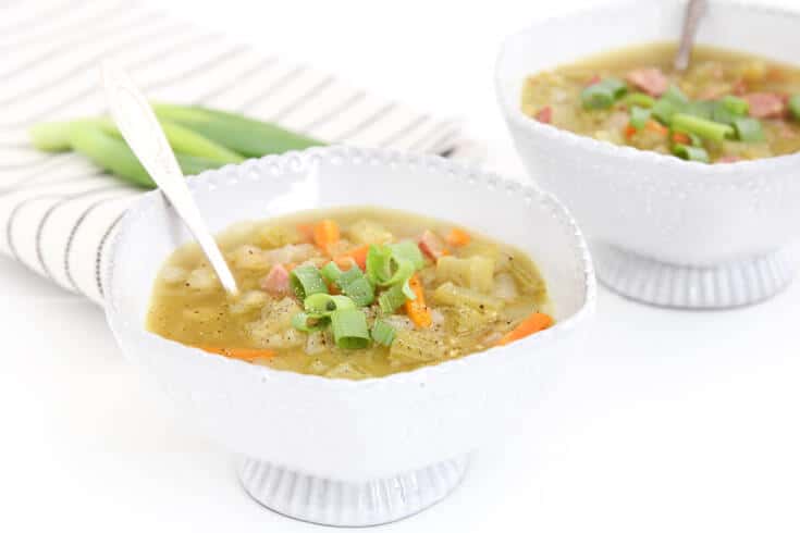 Vegetarian Split Pea Soup for Digestive Cleanse