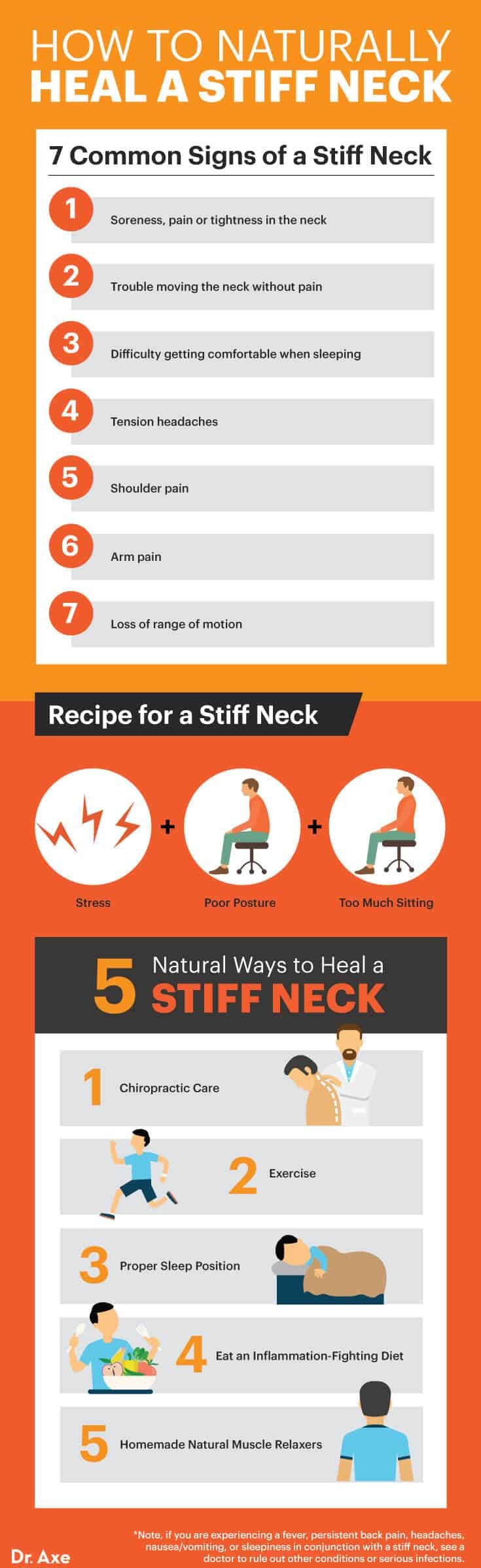 Easy Stretches For A Stiff Neck Infographic Spine health 50 OFF