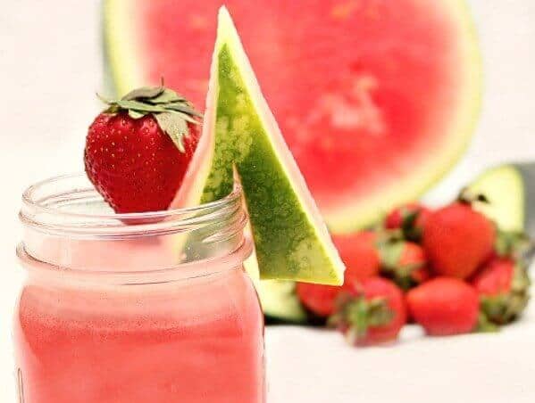 Strawberry, Watermelon and Cucumber Juice