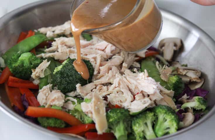 Thai chicken stir fry process - Dr. Axe