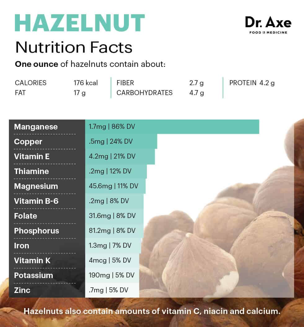 Hazelnut nutrition - Dr. Axe