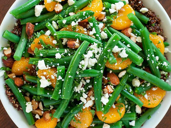 Green Bean and Quinoa Salad with Maple Citrus Dressing