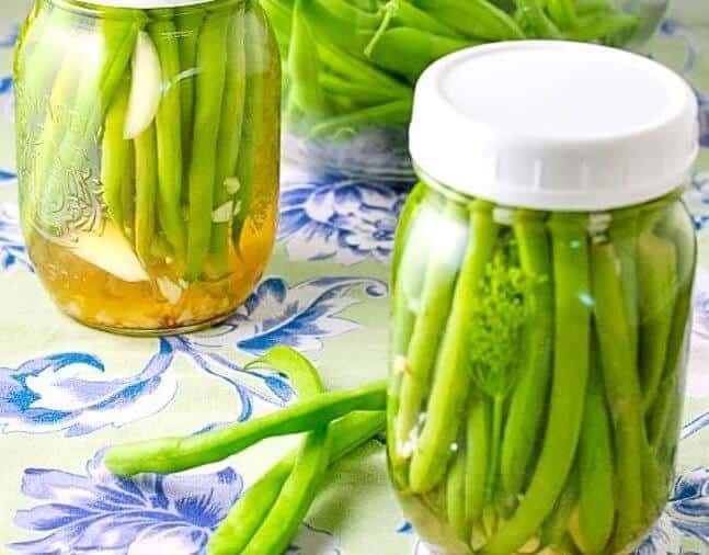 Quick Refrigerator Pickled Green Beans