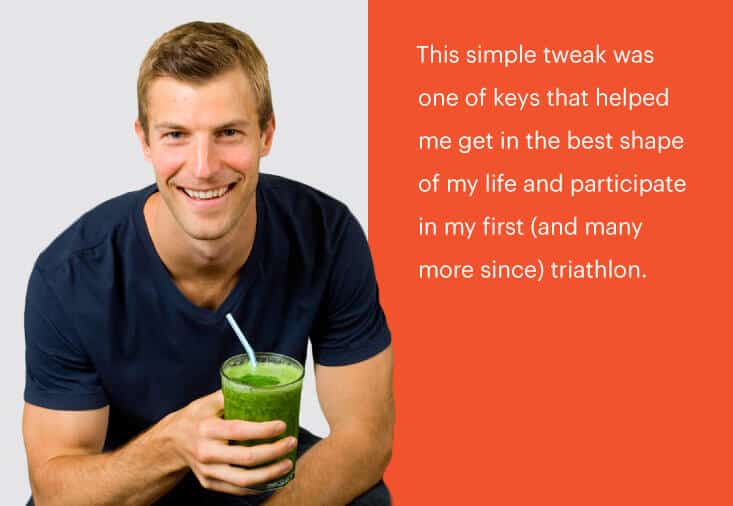 Josh and green smoothie